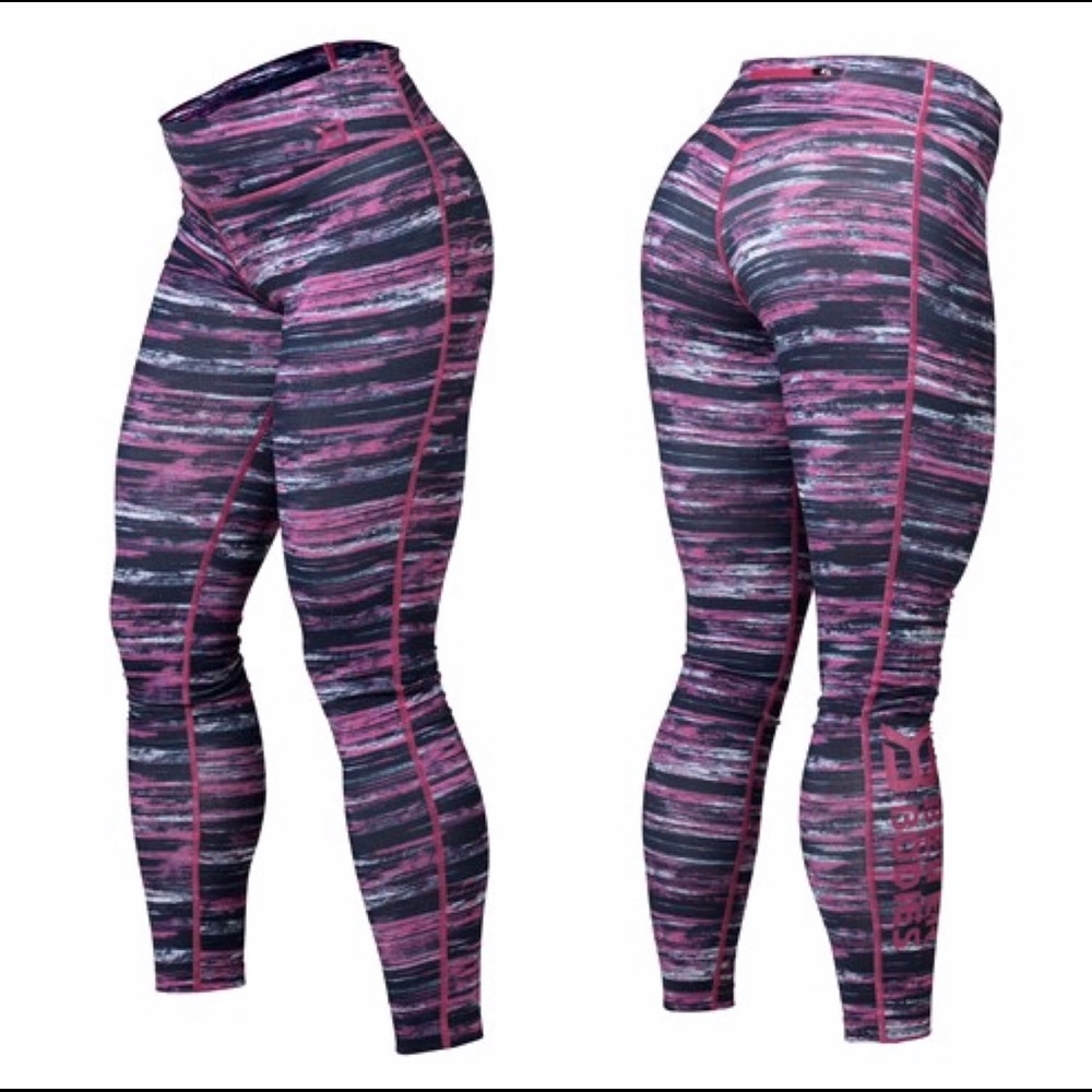 Better Bodies Pink Pattern Workout Leggings Size S